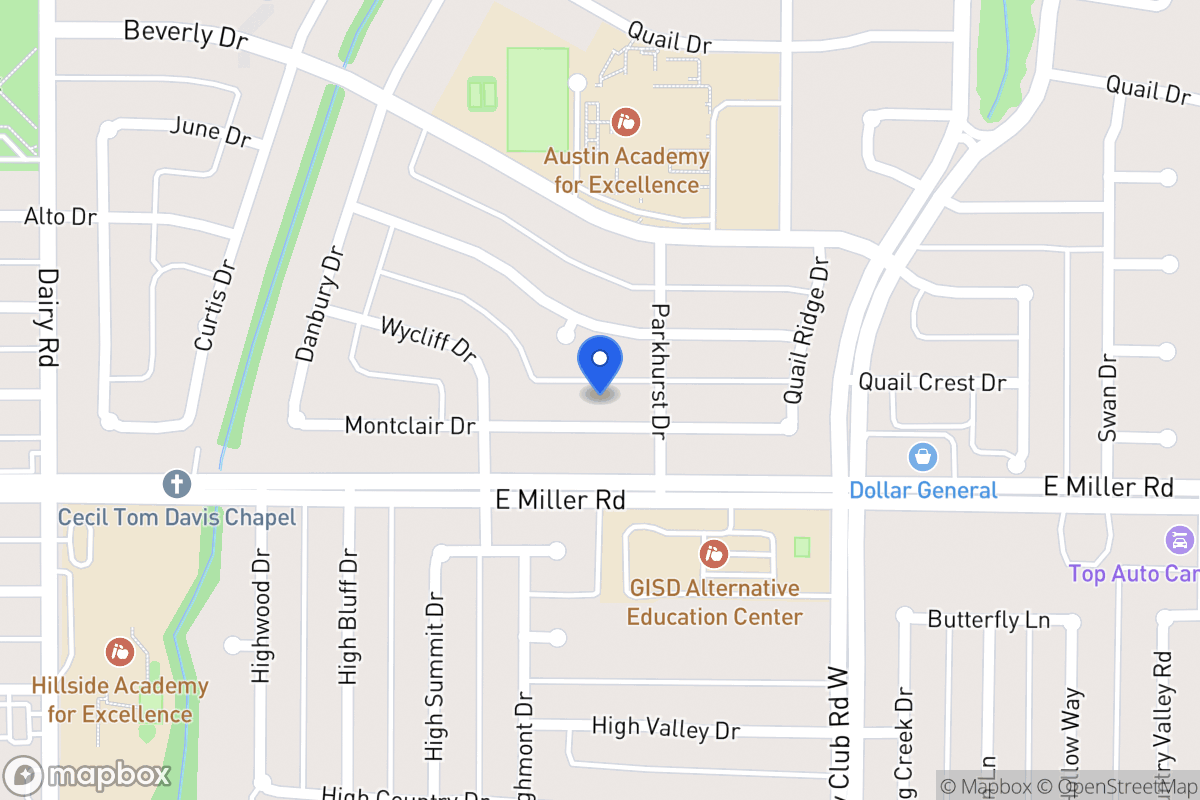 Map of 1121 Montclair Dr