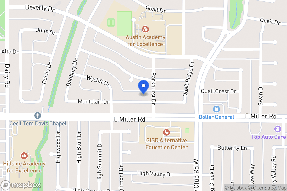 Map of 1125 Montclair Dr