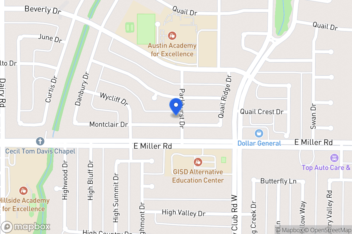 Map of 1129 Montclair Dr