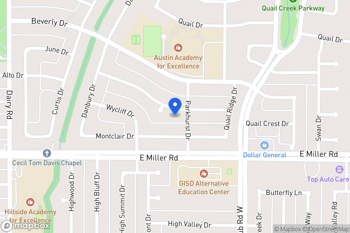 Map of 1126 Woodcrest Dr