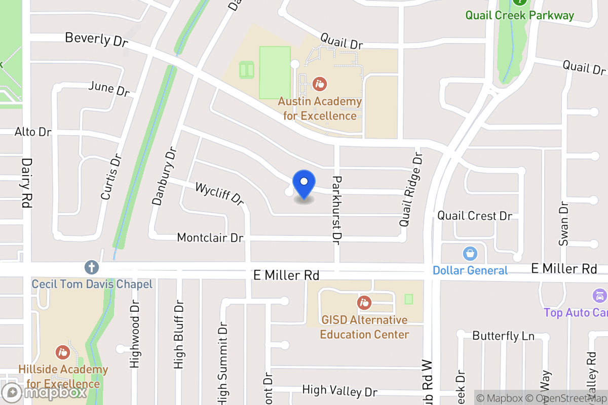 Map of 1122 Woodcrest Dr
