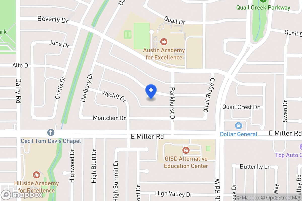 Map of 1118 Woodcrest Dr
