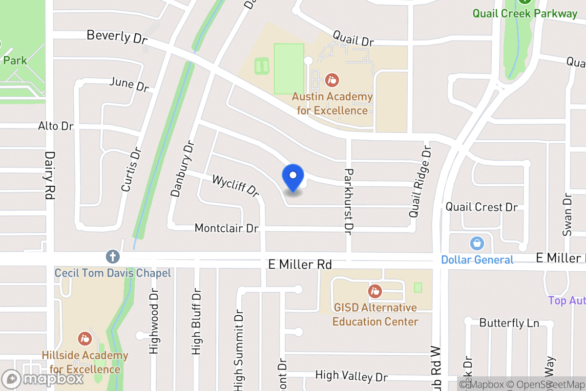 Map of 1114 Woodcrest Dr