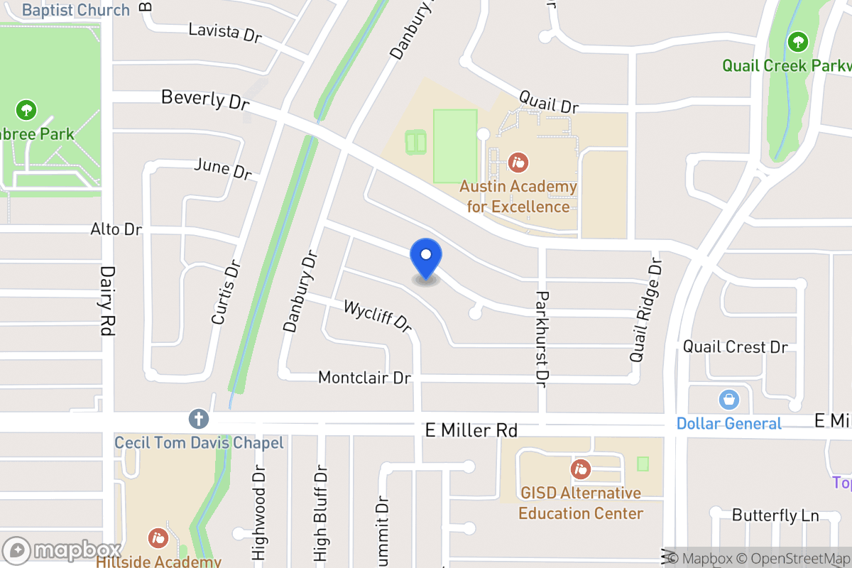 Map of 1026 Woodcrest Dr