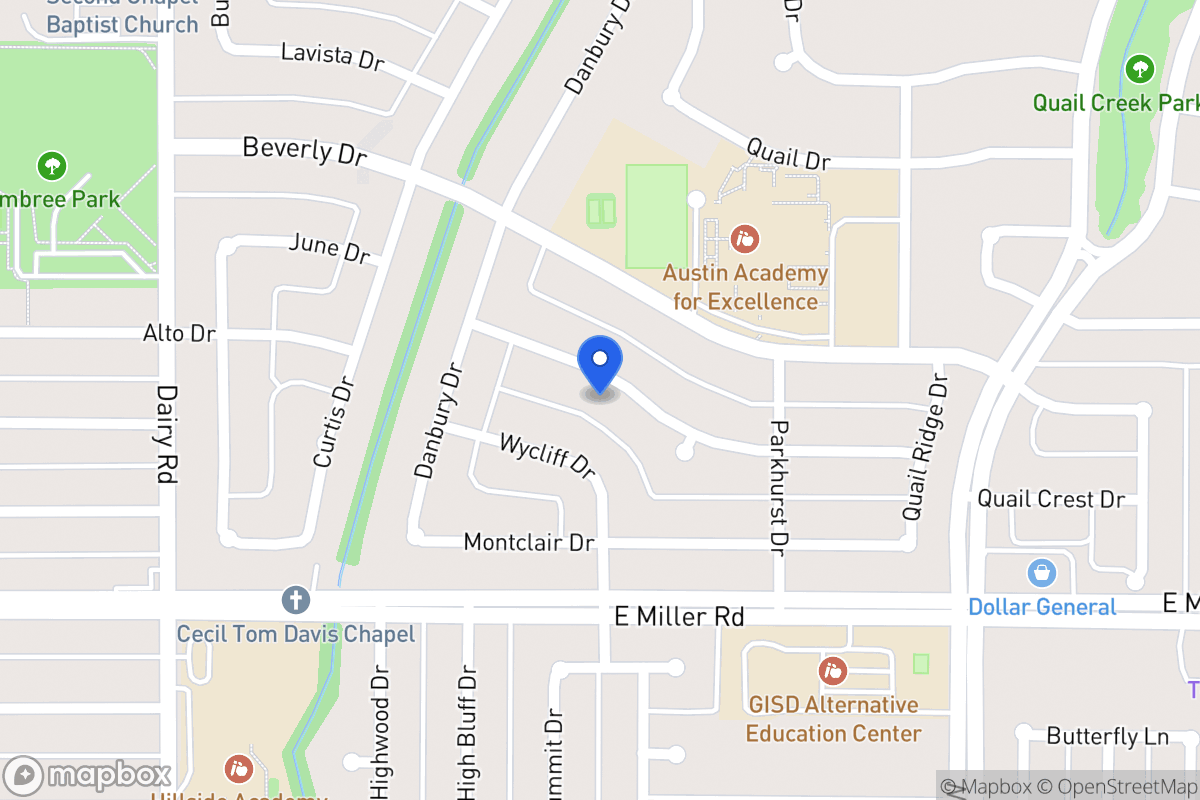 Map of 1022 Woodcrest Dr