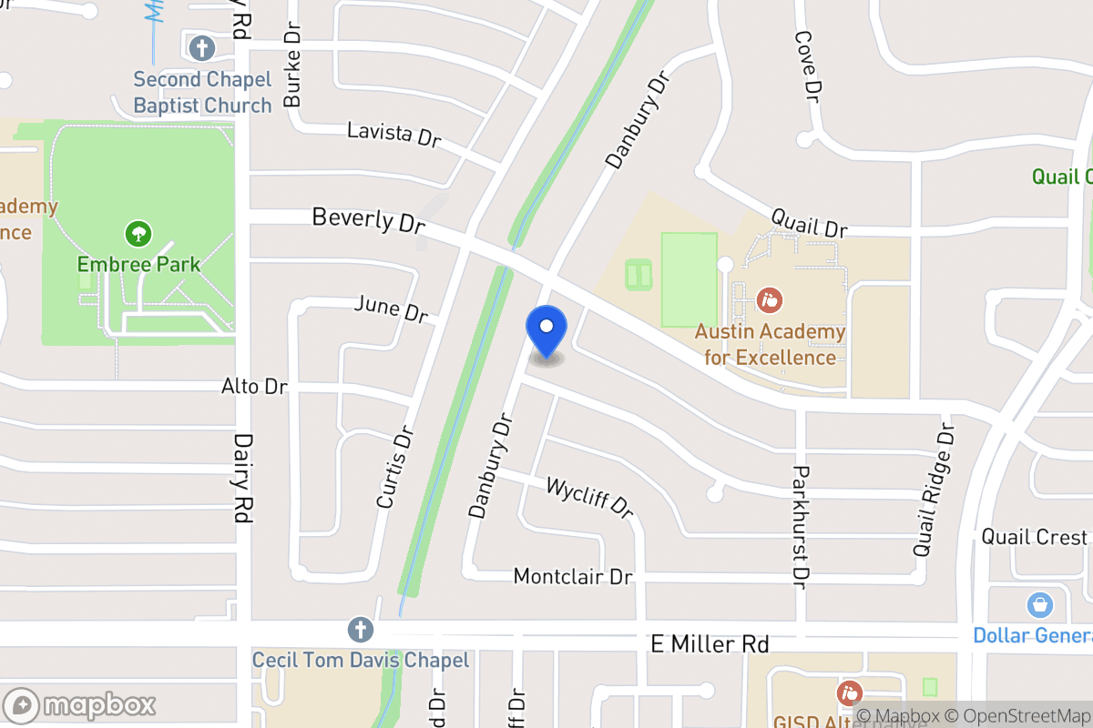 Map of 1714 Danbury Dr