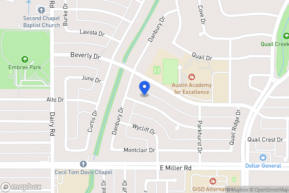 Map of 1005 Woodcrest Dr