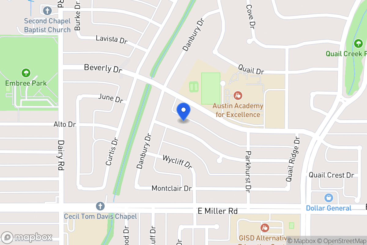 Map of 1009 Woodcrest Dr