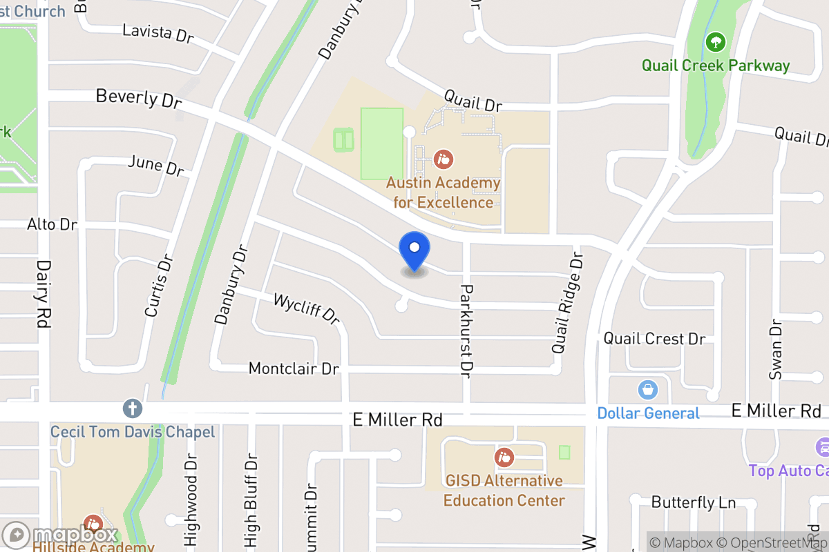 Map of 1113 Woodcrest Dr
