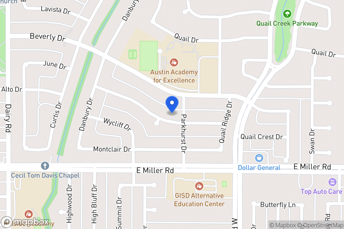 Map of 1121 Woodcrest Dr