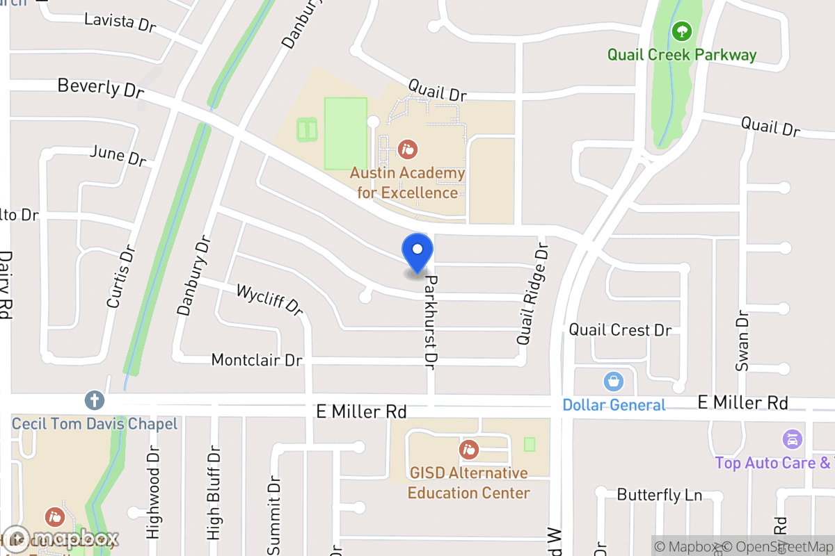 Map of 1125 Woodcrest Dr