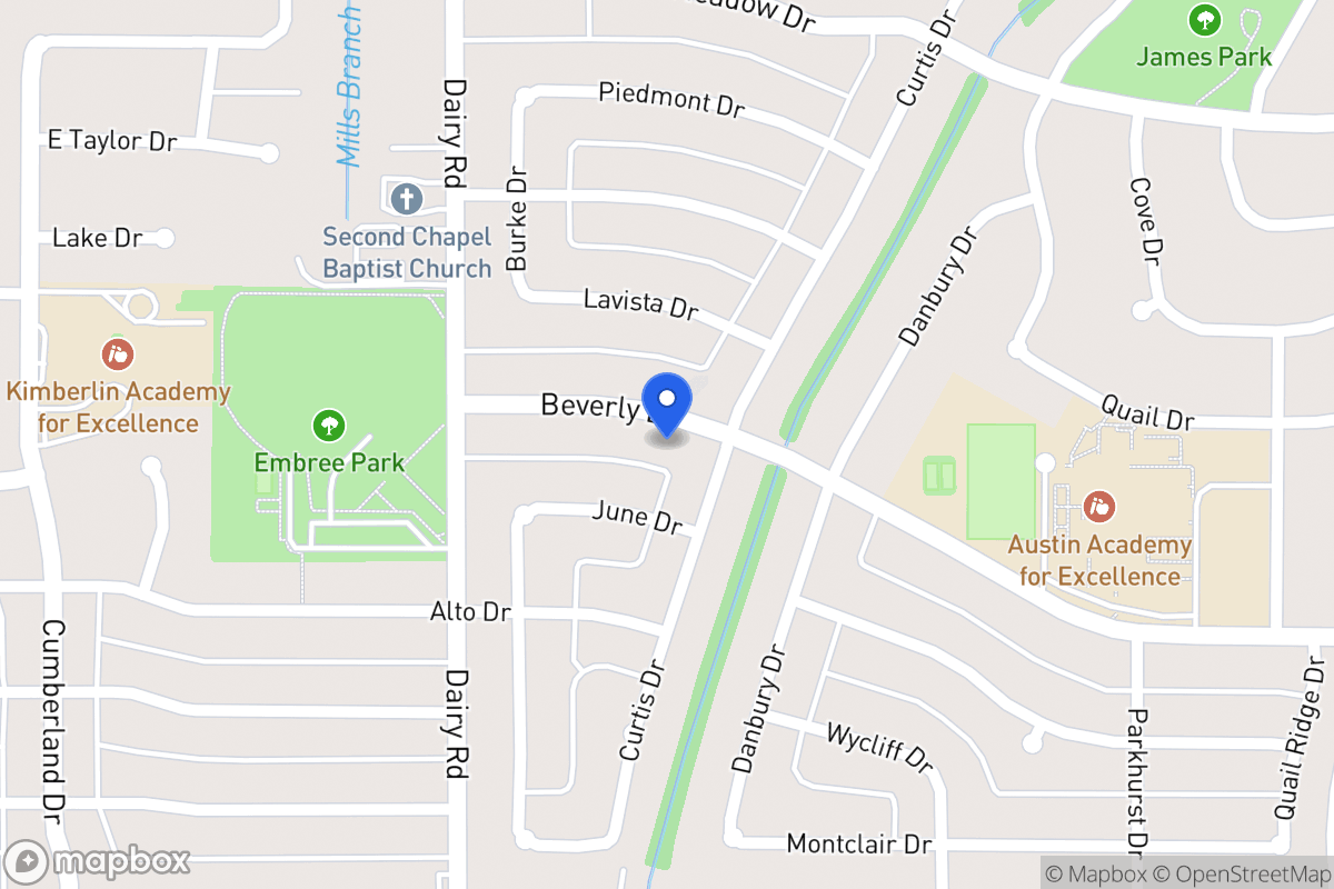 Map of 906 Beverly Dr