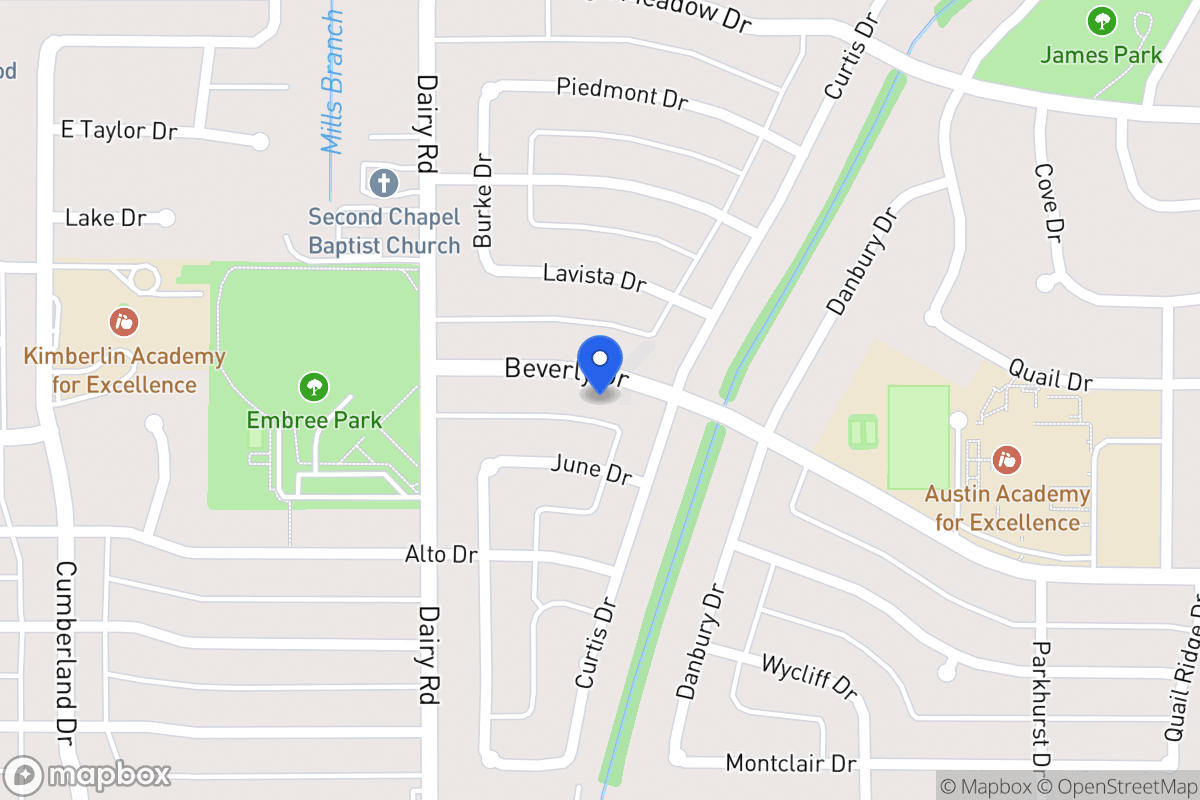 Map of 902 Beverly Dr