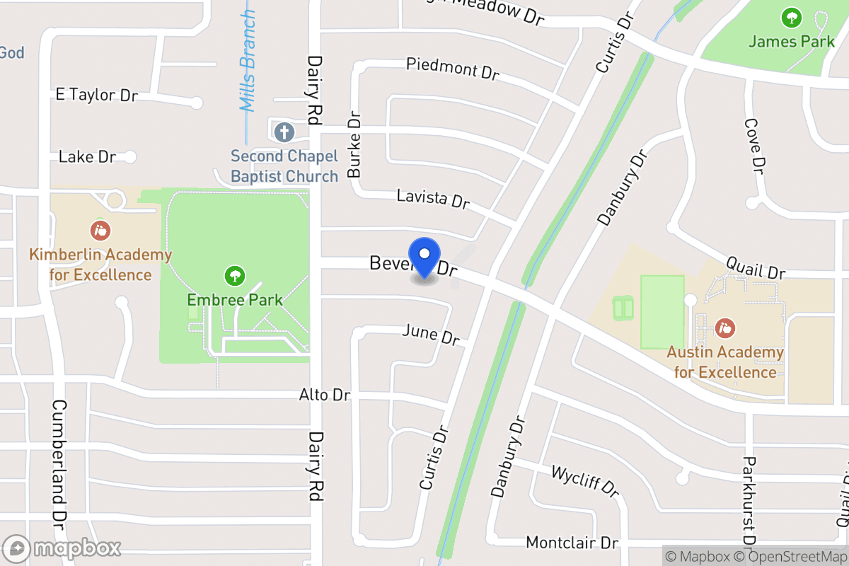 Map of 830 Beverly Dr
