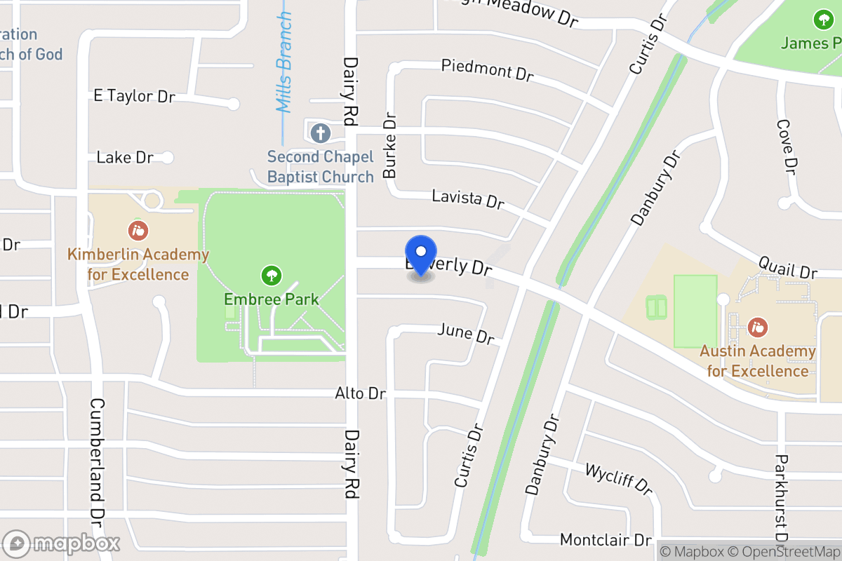 Map of 818 Beverly Dr