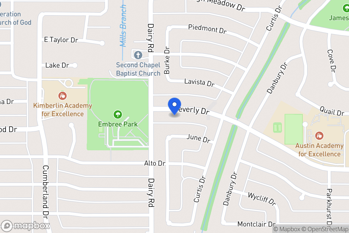 Map of 814 Beverly Dr
