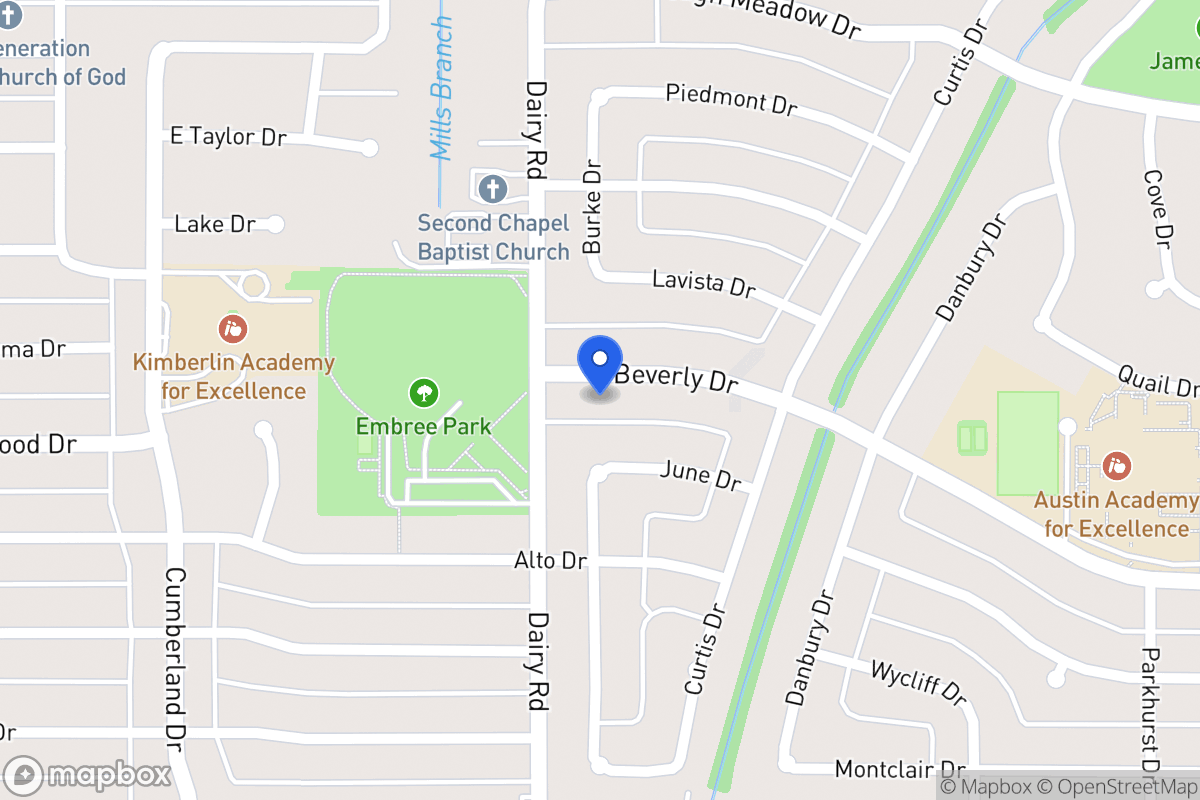 Map of 810 Beverly Dr