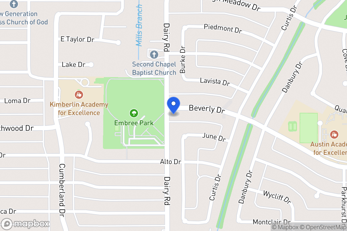 Map of 802 Beverly Dr