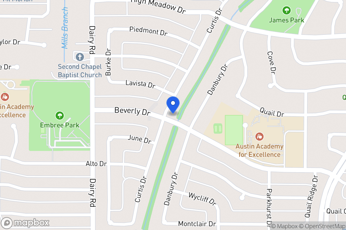 Map of 1510 Curtis Dr
