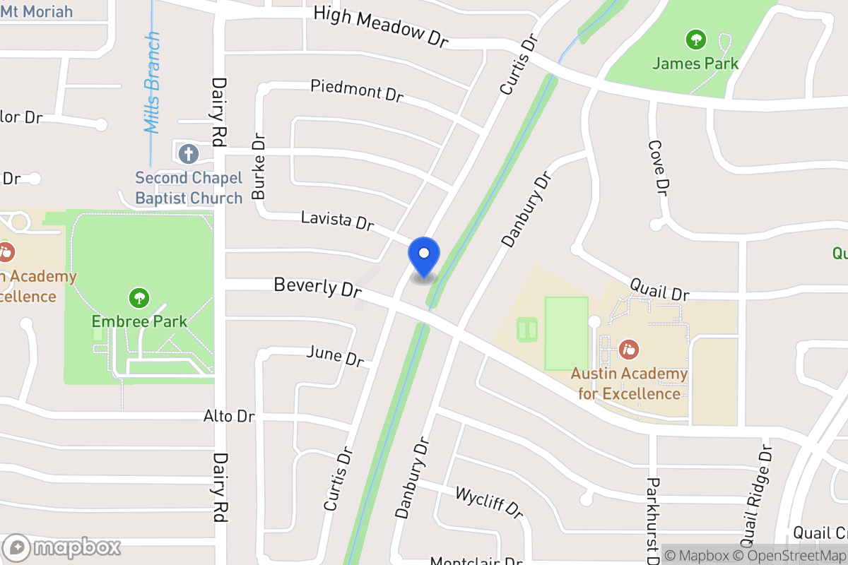 Map of 1506 Curtis Dr
