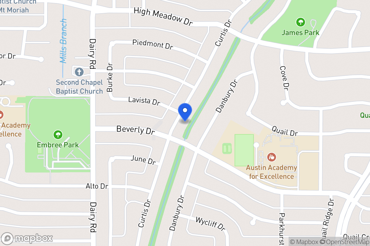 Map of 1502 Curtis Dr