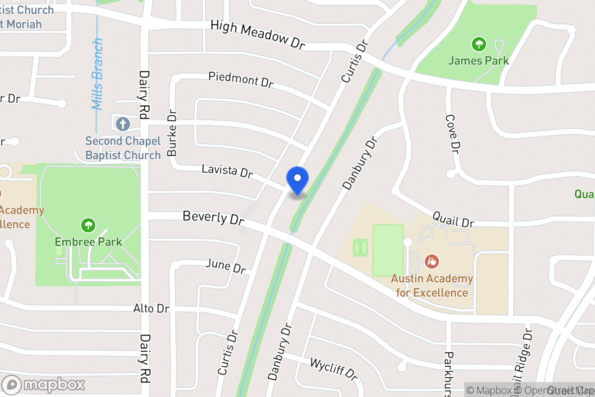Map of 1442 Curtis Dr