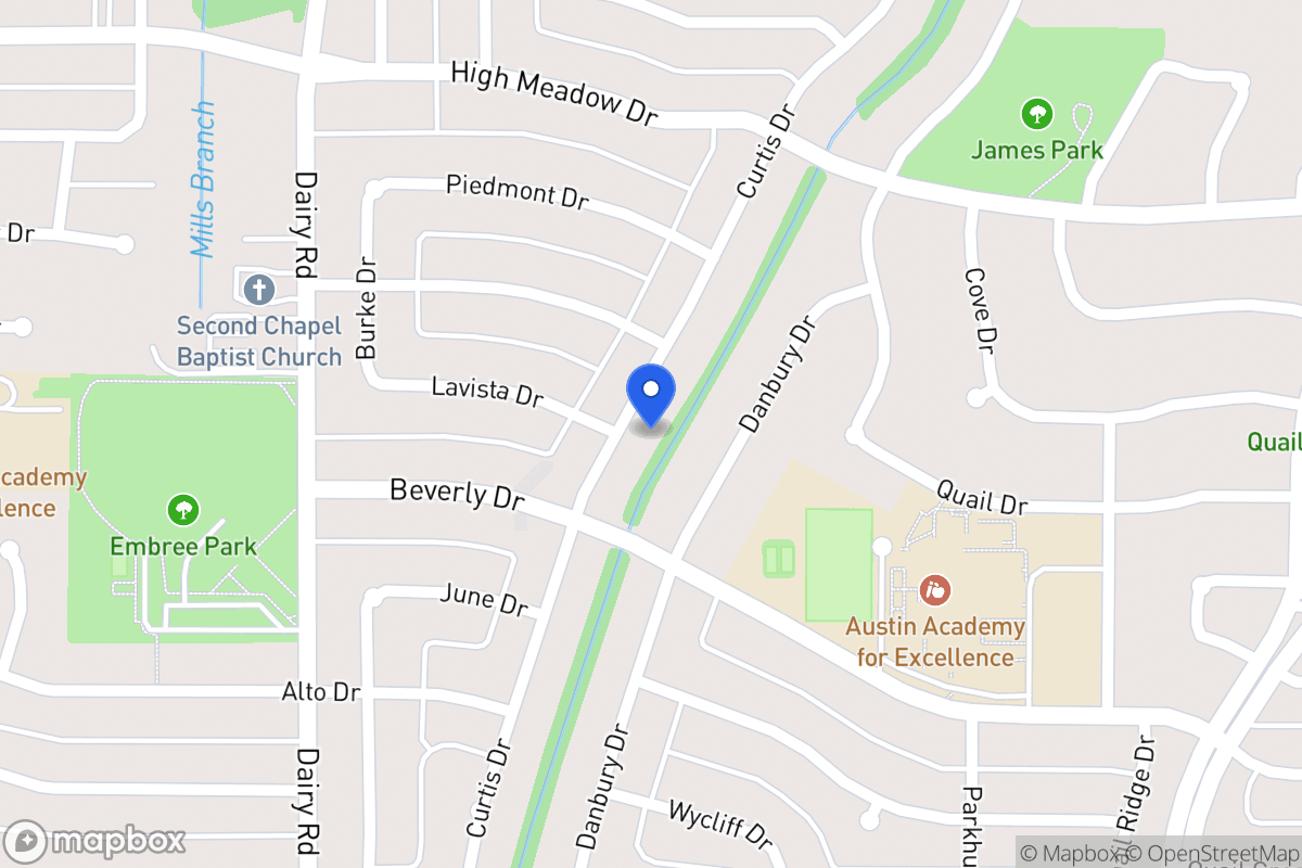 Map of 1438 Curtis Dr