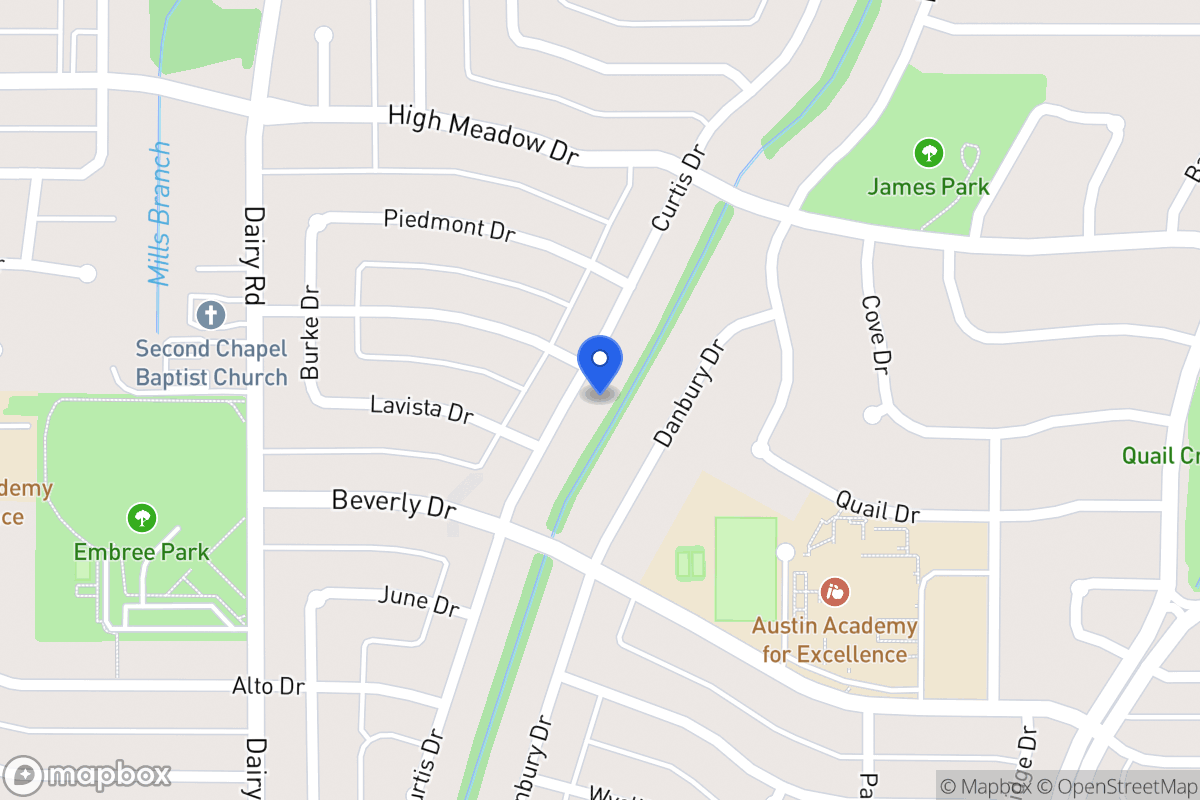Map of 1426 Curtis Dr