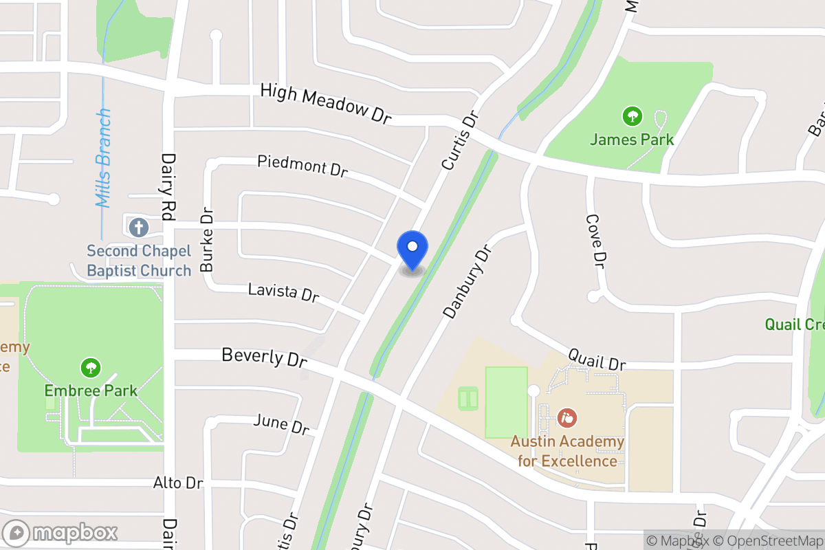 Map of 1422 Curtis Dr