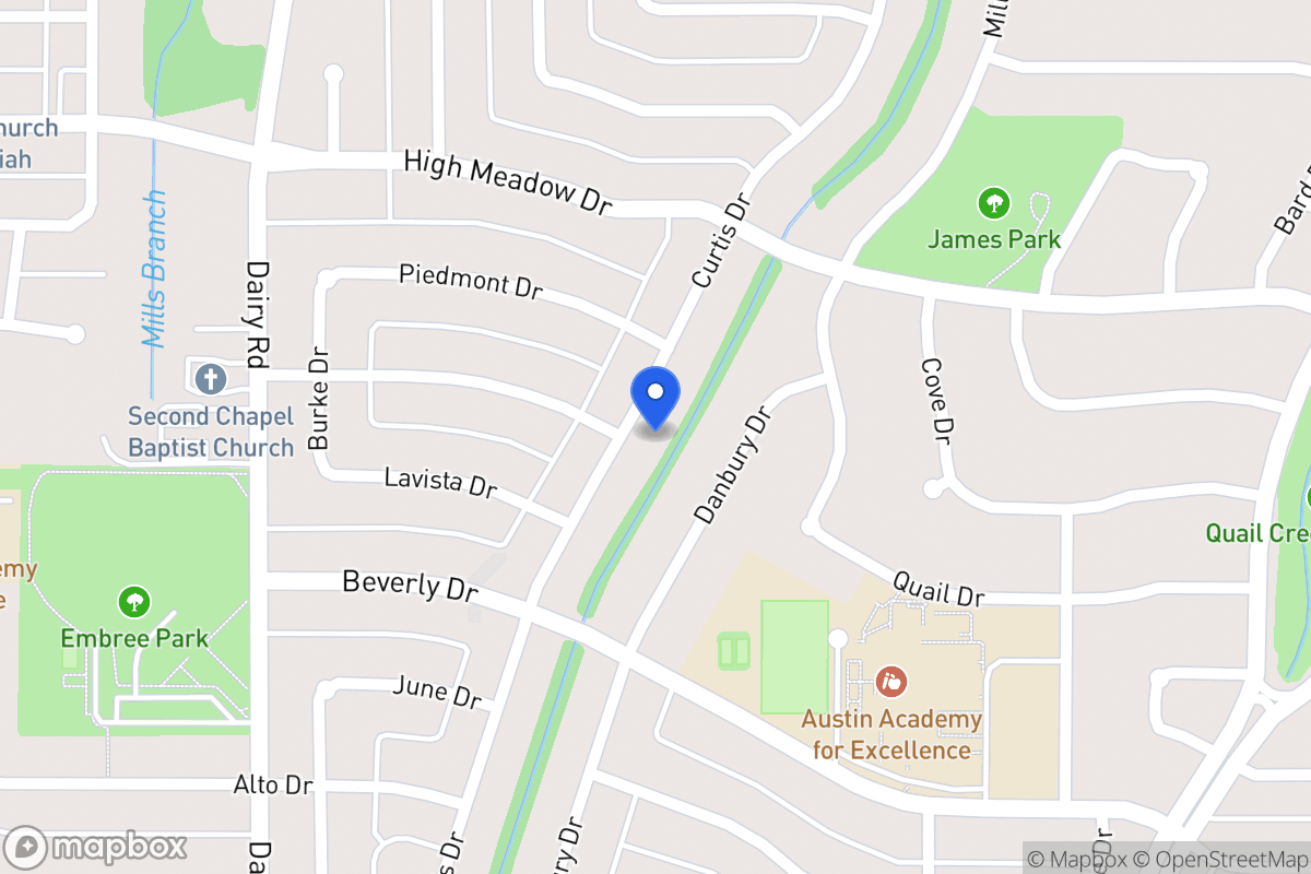 Map of 1418 Curtis Dr