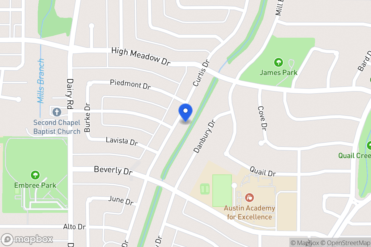Map of 1414 Curtis Dr