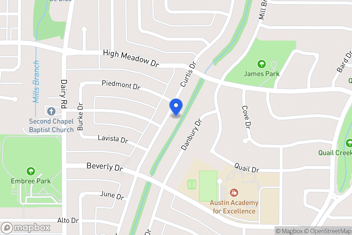Map of 1410 Curtis Dr