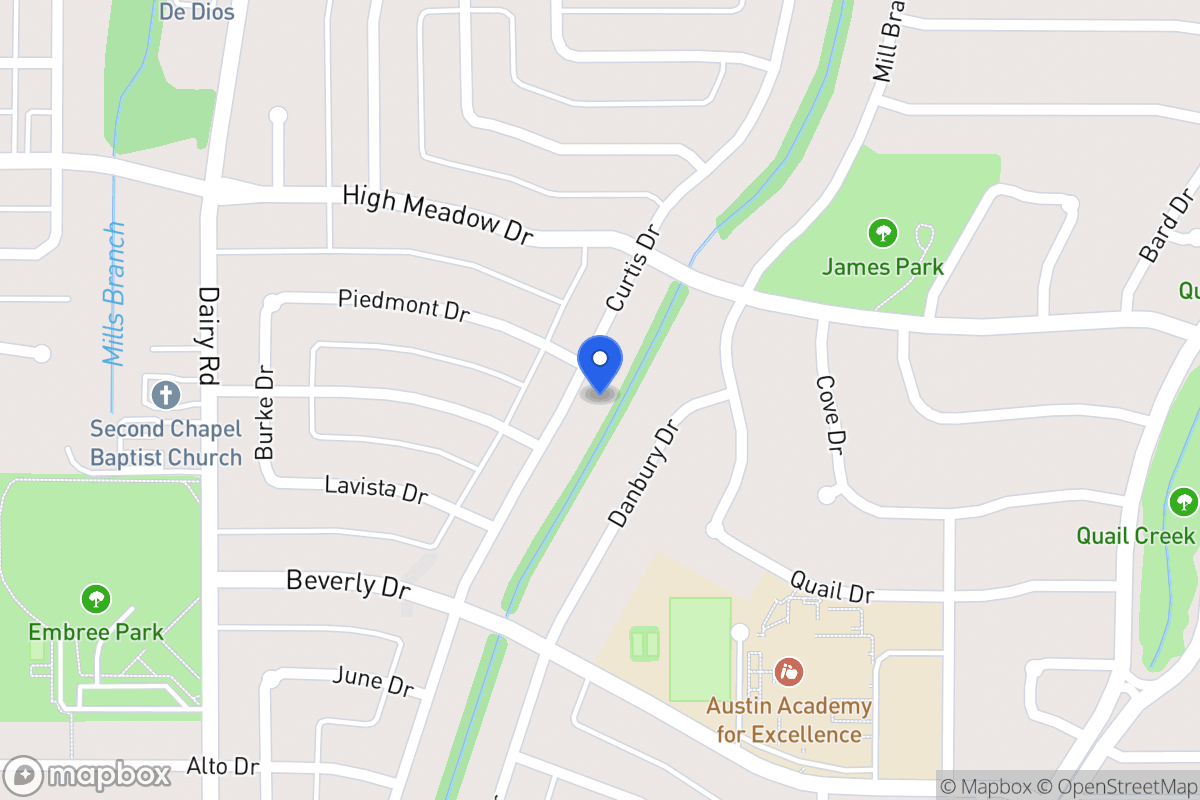 Map of 1406 Curtis Dr