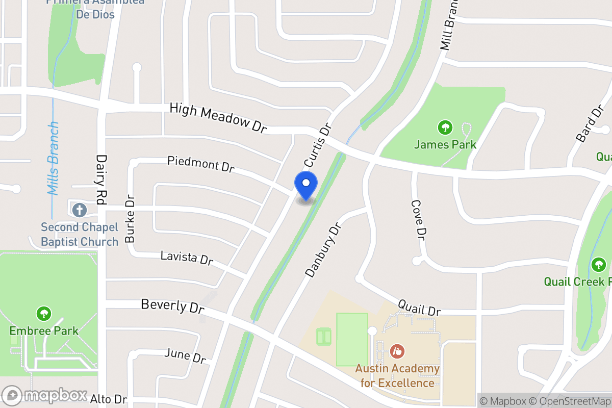 Map of 1402 Curtis Dr