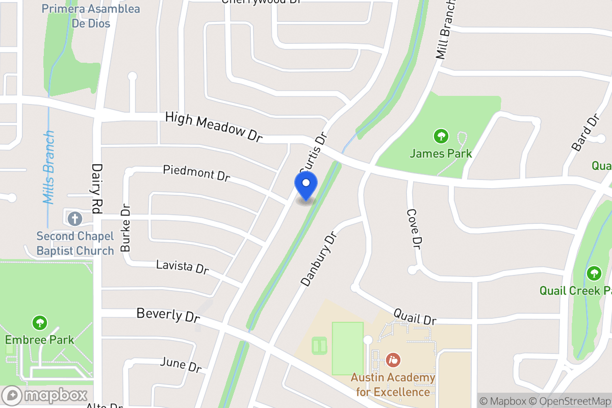 Map of 1314 Curtis Dr