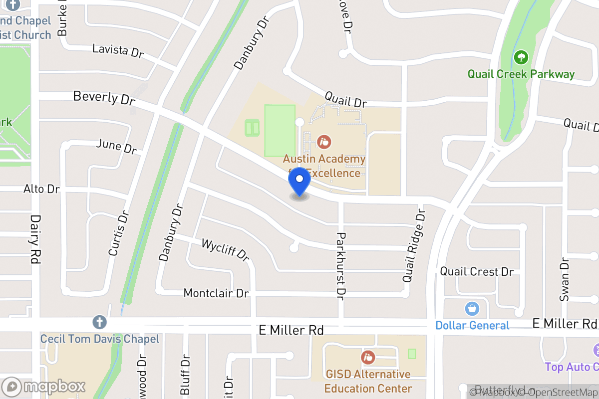 Map of 1110 Beverly Dr