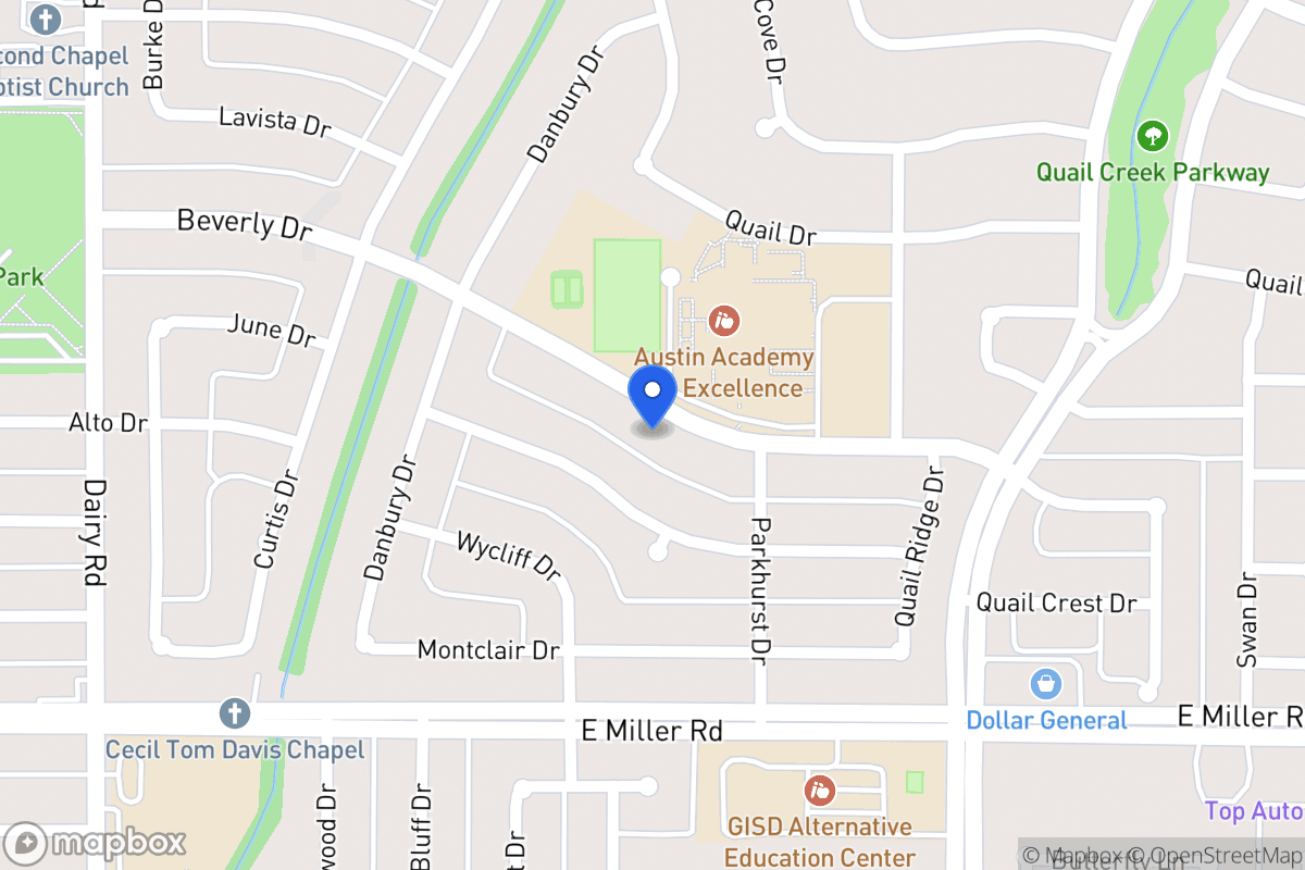 Map of 1106 Beverly Dr