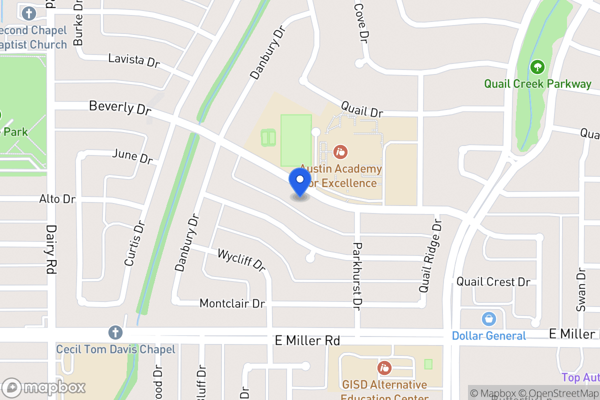 Map of 1102 Beverly Dr