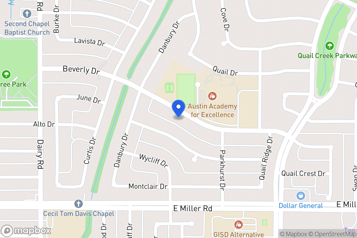 Map of 1022 Beverly Dr