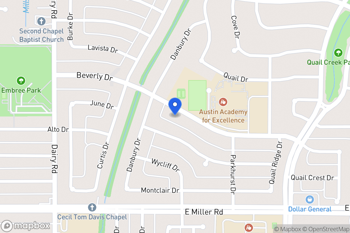 Map of 1010 Beverly Dr