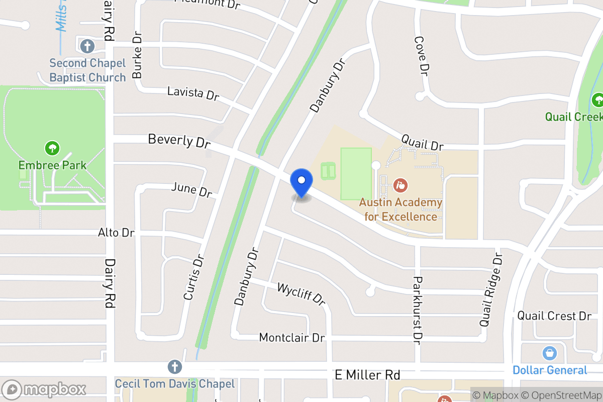 Map of 1002 Beverly Dr