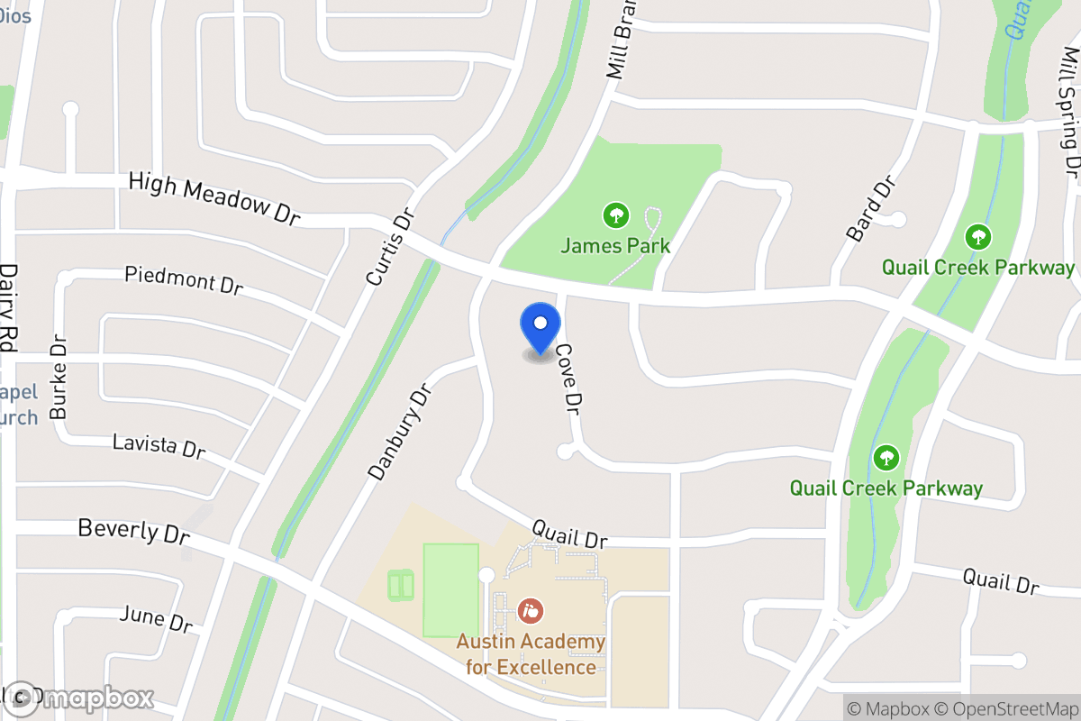 Map of 1208 Cove Dr
