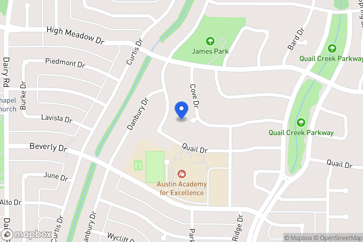Map of 1218 Cove Dr