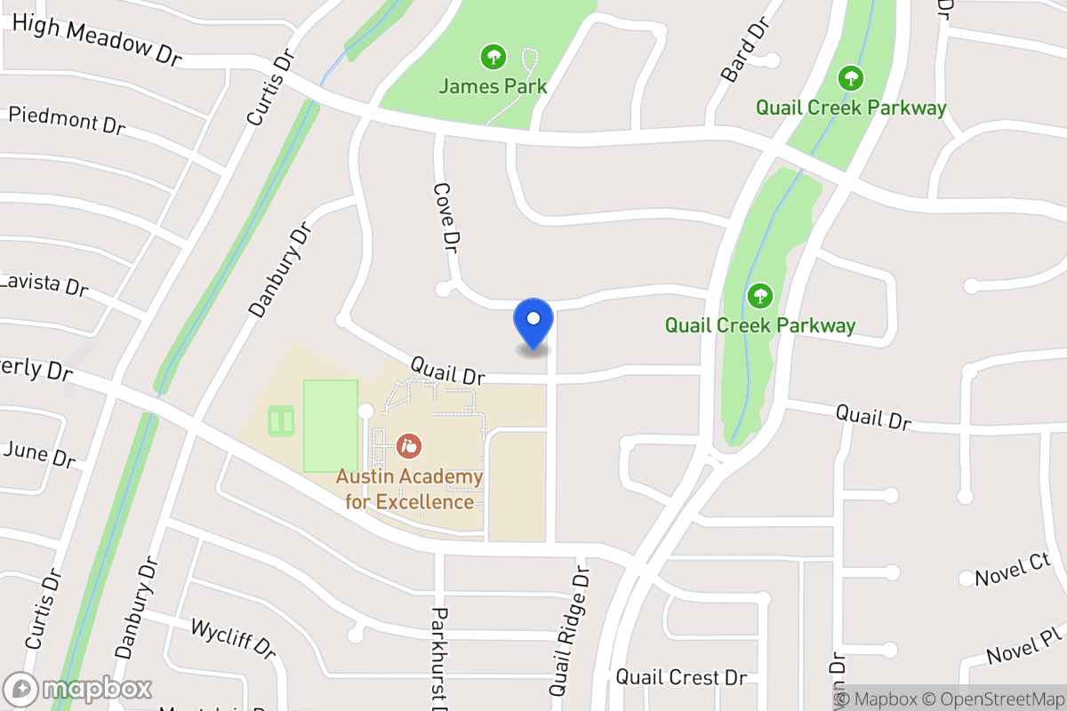 Map of 1221 Quail Dr