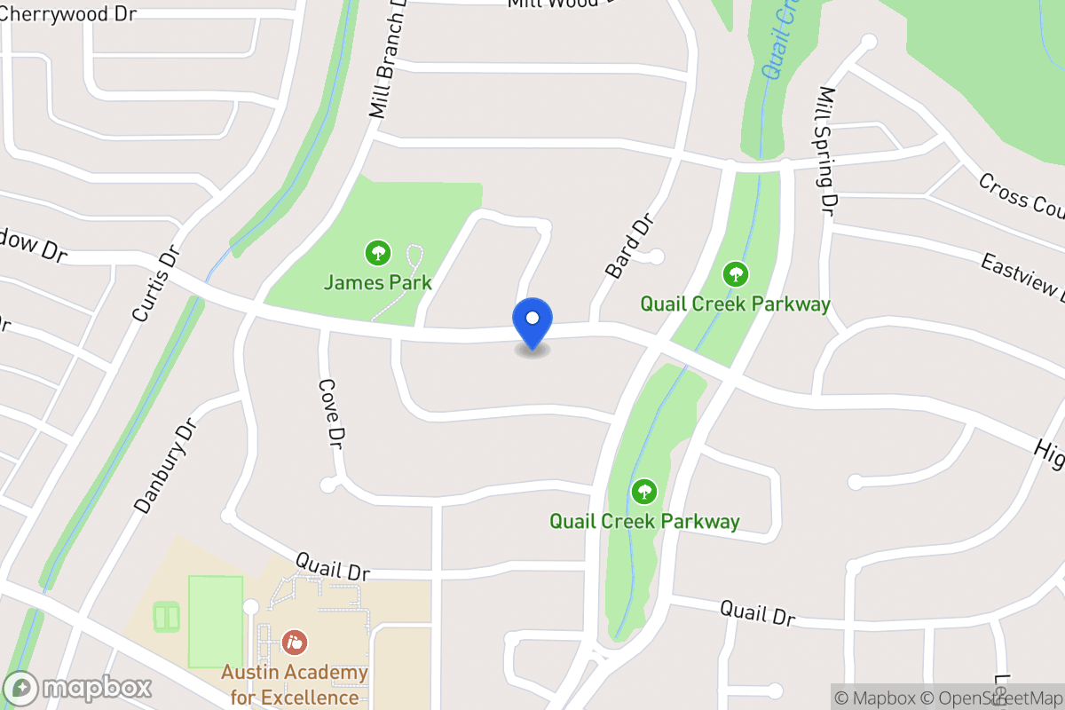 Map of 1326 High Meadow Dr