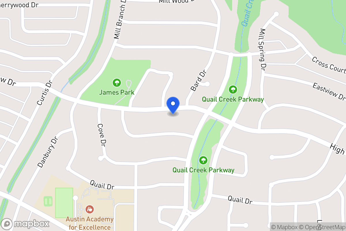 Map of 1330 High Meadow Dr
