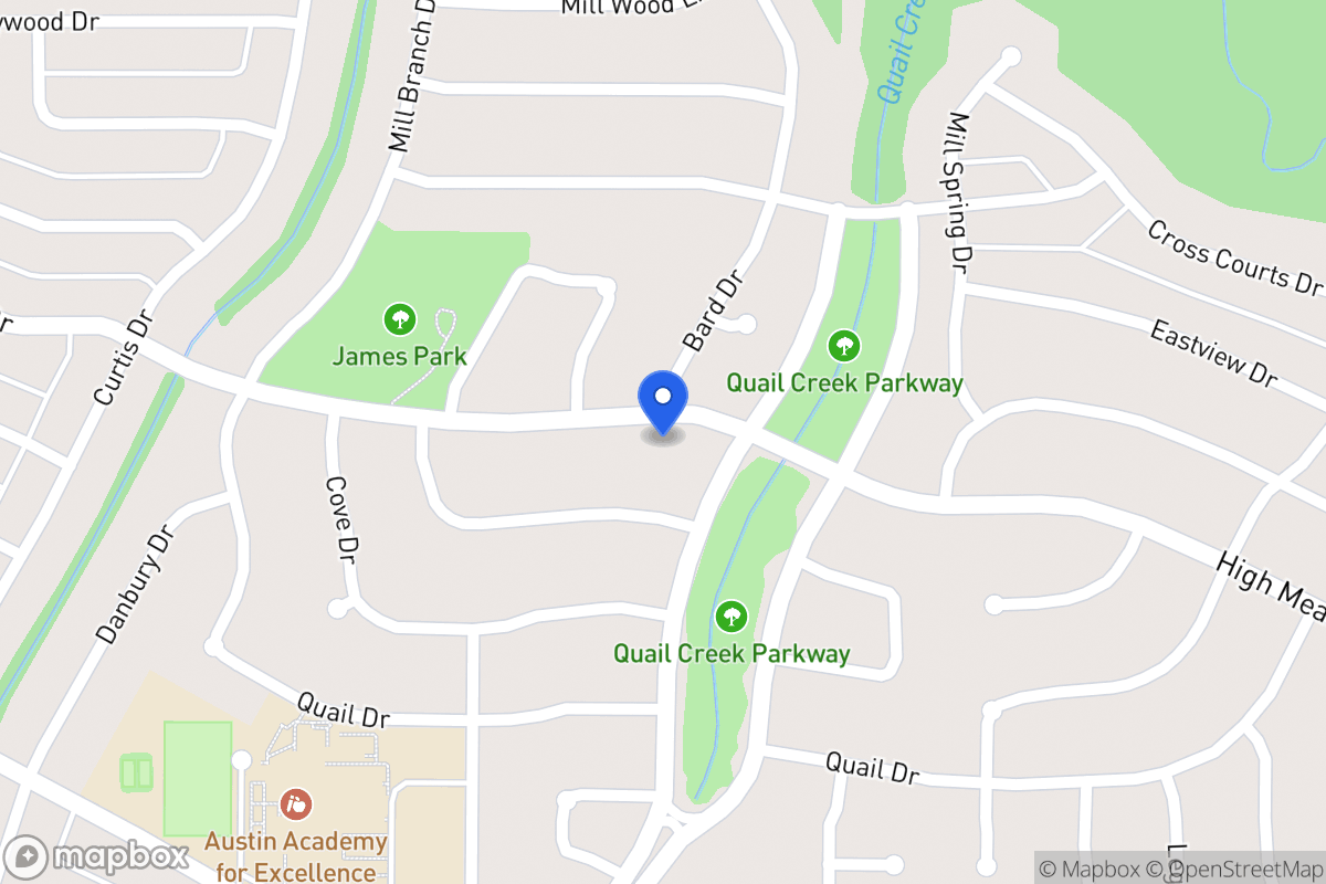 Map of 1338 High Meadow Dr