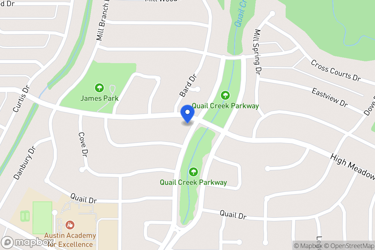 Map of 1346 High Meadow Dr