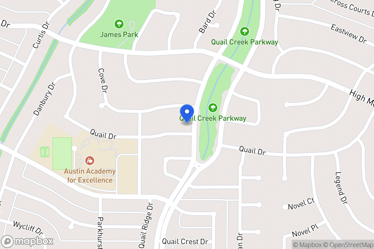 Map of 1321 Quail Dr
