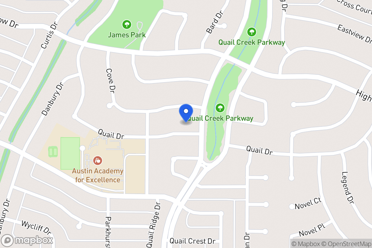 Map of 1317 Quail Dr